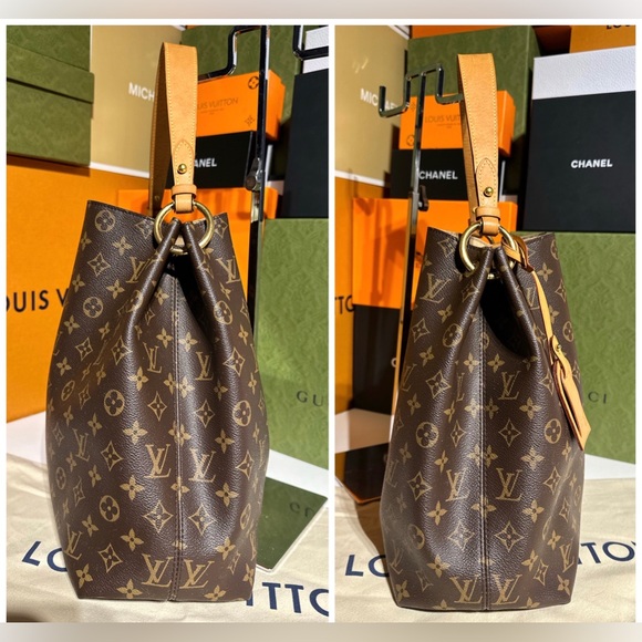 LOUIS VUITTON w/COA Complete Inclusion Graceful MM Monogram Hobo BAG - Picture 8 of 17